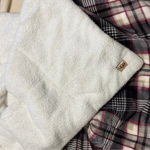 UGG Cream Sherpa Throw Blanket